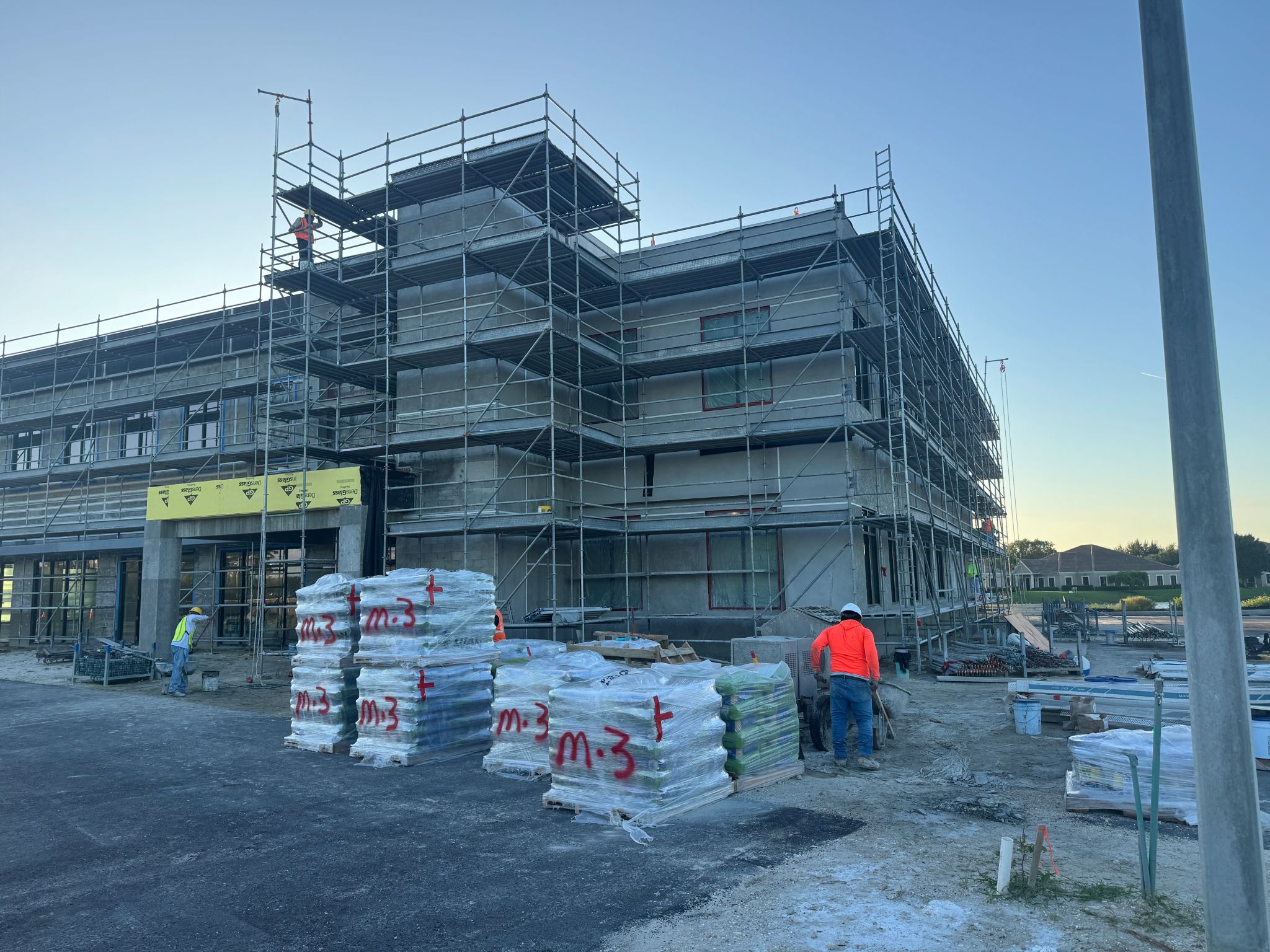 Hi-rise stucco project